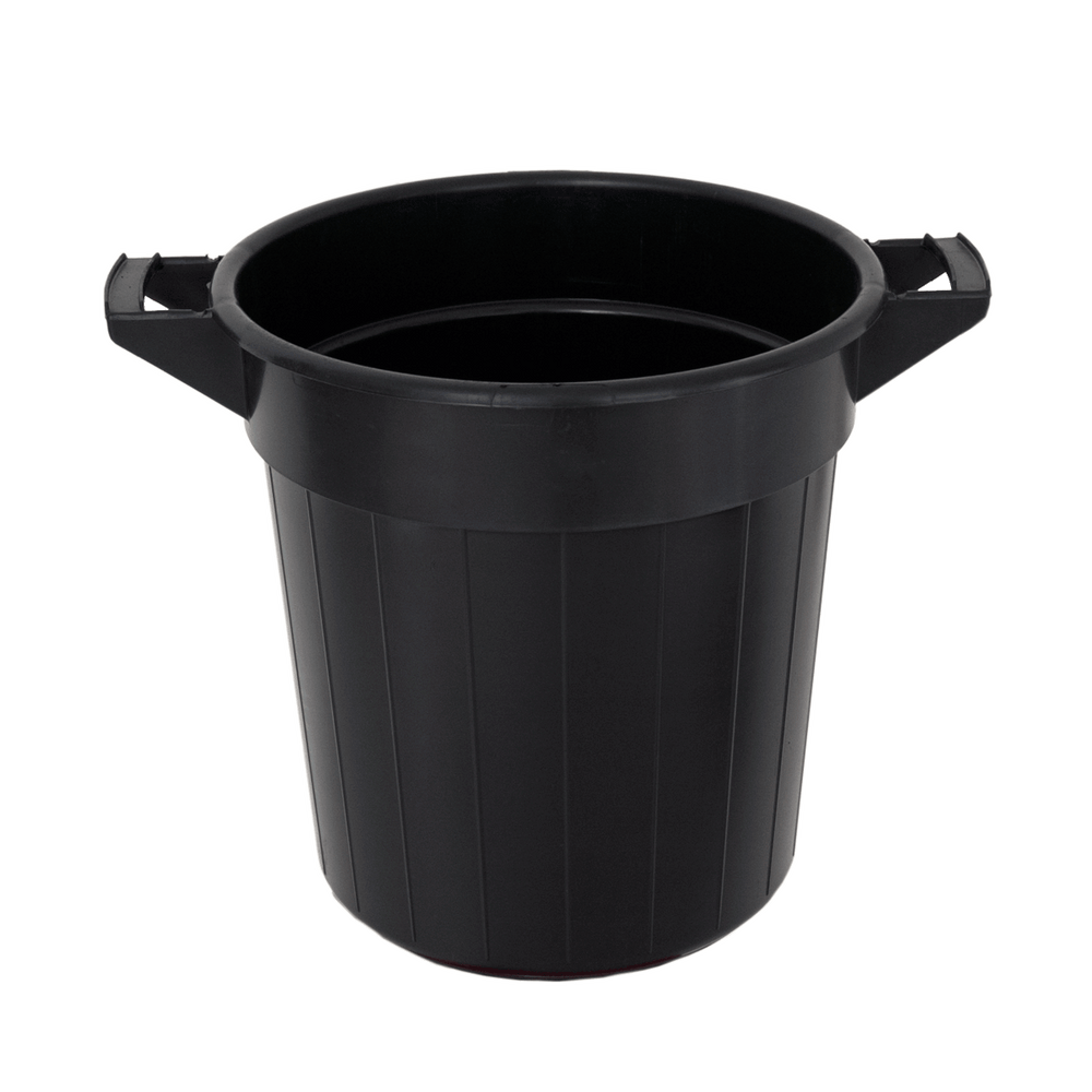 Plasttunna 40 l med handtag svart – Hykab