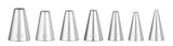 HENDI Icing tips - rund, HENDI, ø4-6-8-10-12-14-16, 7 pcs