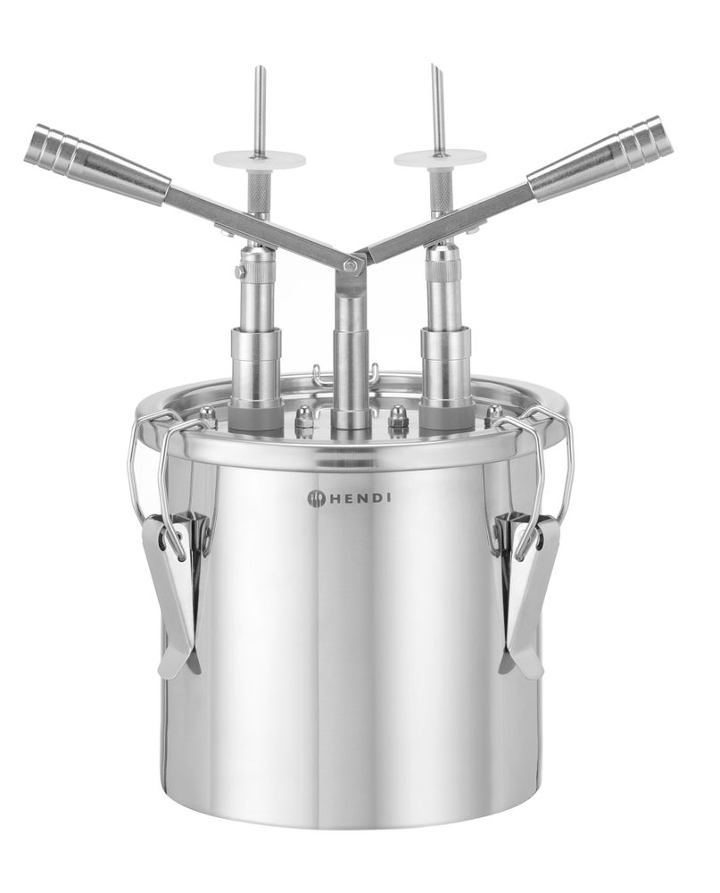 HENDI Doughnut filling dispenser, HENDI, 4,5L, Silver, 330x240x(H)390mm
