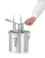 HENDI Doughnut filling dispenser, HENDI, 4,5L, Silver, 330x240x(H)390mm