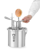 HENDI Doughnut filling dispenser, HENDI, 4,5L, Silver, 330x240x(H)390mm