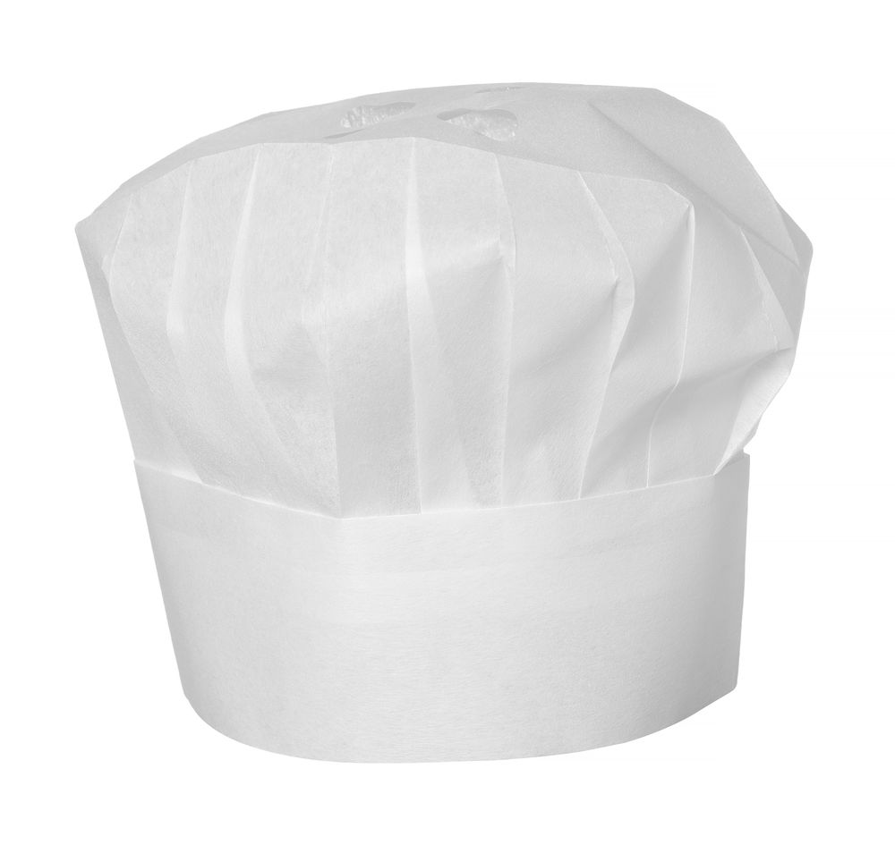 HENDI Chef’s hat - 10 pcs, HENDI, vit, 10 pcs., ⌀300x(H)230mm