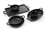 HENDI Mini oval pan Little Chef, HENDI, Little Chef, svart, 155x80x(H)37mm