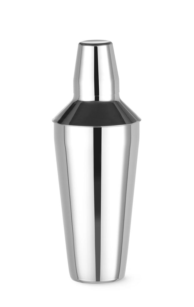 HENDI Cobbler shaker 3-part, BarUp, 0,75L, Silver, ⌀90x(H)255mm