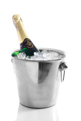 HENDI Champagne cooler, BarUp, 3,3L, Silver, ⌀220x(H)190mm