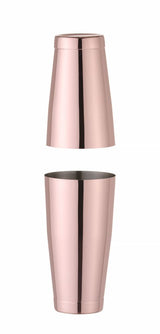 HENDI Tin-on-Tin Boston shaker, BarUp, 0,8L, Copper, ⌀90mm