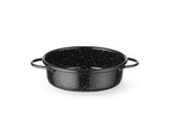 HENDI Casserole dish, enamelled, HENDI, svart, ⌀100x(H)40mm, rund