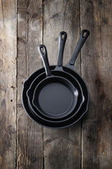 HENDI Cast iron skillet, HENDI, svart, ⌀165x(H)35mm, rund