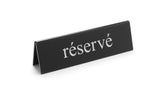 HENDI Table sign reserved, HENDI, reserved, 130x30x(H)38mm