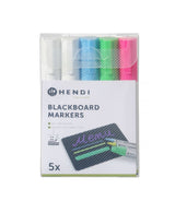 HENDI Blackboard markers 6 mm, HENDI, 5 vit markers