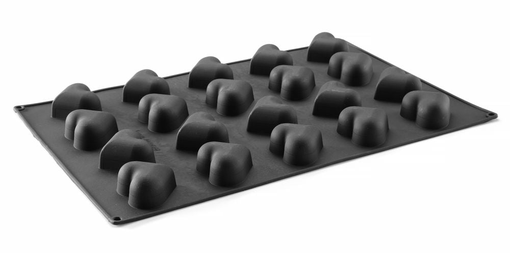 HENDI Silicone mould HEART, HENDI, 570x375x(H)35mm, Heart