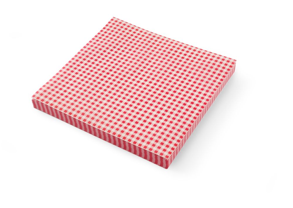 HENDI Greaseproof paper, HENDI, checked pattern, 500 pcs., 305x305mm