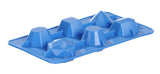 HENDI Ice cube mould gem-shaped, BarUp, blå, 2 pcs., 190x105x(H)30mm