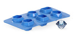 HENDI Ice cube mould gem-shaped, BarUp, blå, 2 pcs., 190x105x(H)30mm