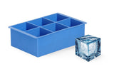 HENDI Ice cube mould XL, BarUp, blå, 170x110x(H)52mm