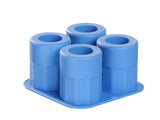 HENDI Ice shot glass mould, BarUp, blå, 122x122x(H)60mm