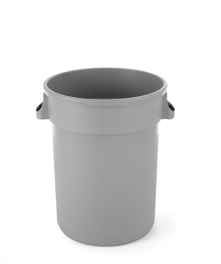 HENDI rund waste bin, AmerBox, 120L, Light grey, ⌀550x(H)690mm