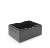 HENDI Thermal insulation behållare, HENDI, Kitchen Line, GN 1/1, 46L, svart, 600x400x(H)320mm