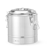 HENDI Insulated portable behållare, HENDI, Kitchen Line, 11L, Silver, ⌀300x(H)345mm