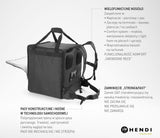 HENDI Pizza & food delivery backpack insulated, HENDI, 75,2L, svart, 410x410x(H)480mm