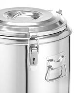 HENDI Insulated portable behållare, HENDI, Kitchen Line, 11L, Silver, ⌀300x(H)345mm