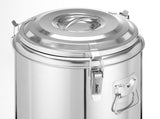 HENDI Insulated portable behållare, HENDI, Kitchen Line, 11L, Silver, ⌀300x(H)345mm