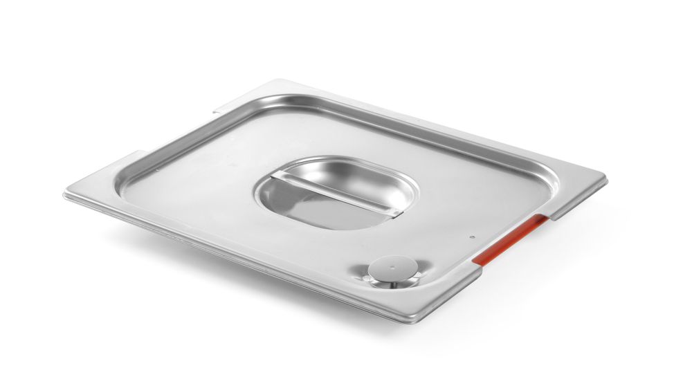 HENDI Lid med handtag recess and silicone rim, HENDI, GN 1/2, 265x325mm