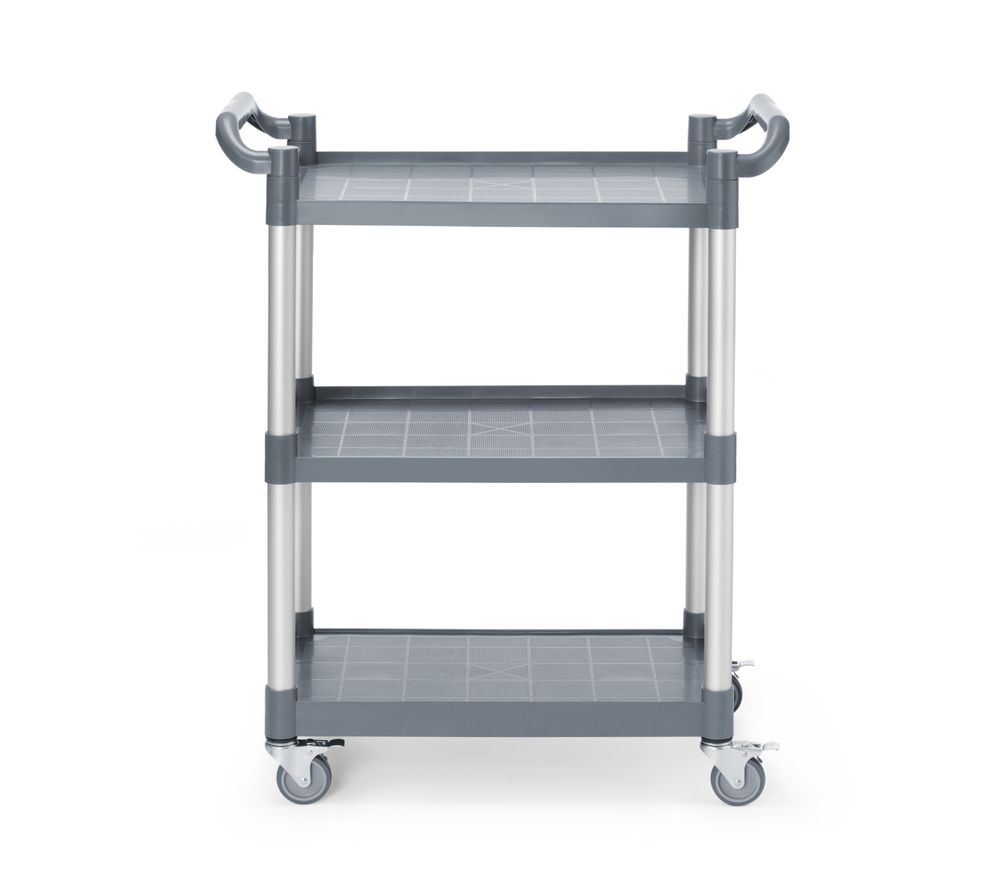 HENDI 3-shelf polypropylene service cart, small, AmerBox, 800x420x(H)945mm