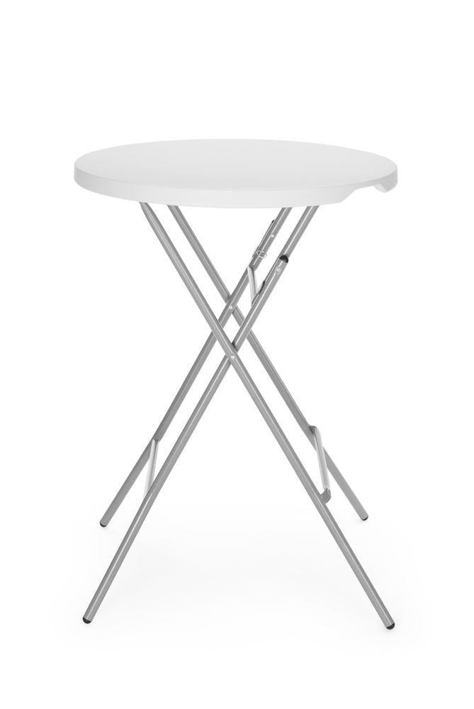 HENDI Bar table, AmerBox, max. load 80 kg., vit, ⌀800x(H)1100mm