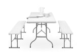 HENDI Buffet table foldable, AmerBox, max. load 150 kg., 1830x750x(H)740mm