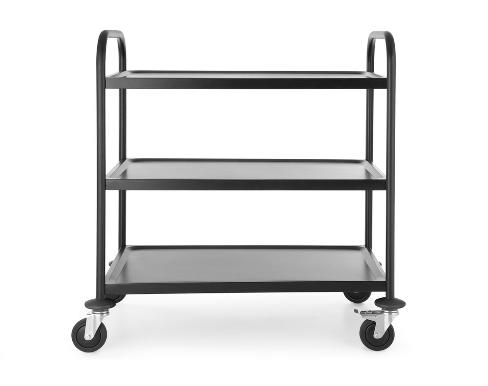 HENDI Serving vagn matt svart, HENDI, 905x585x(H)945mm