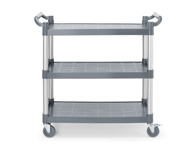 HENDI 3-shelf polypropylene service cart, large, AmerBox, 1010x500x(H)960mm