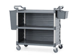 HENDI 3-shelf polypropylene service cart, large, AmerBox, 1010x500x(H)960mm