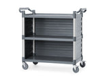 HENDI 3-shelf polypropylene service cart, large, AmerBox, 1010x500x(H)960mm