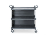 HENDI 3-shelf polypropylene service cart, large, AmerBox, 1010x500x(H)960mm