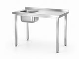 HENDI Sink table, bolted, HENDI, Kitchen Line, sink skål in the middle, 600x600x(H)850mm