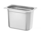 HENDI GN 1/4 behållare, HENDI, Profi Line PLUS, GN 1/4, 0,9L, Silver, 265x162x(H)20mm