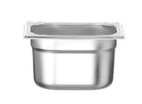 HENDI GN 1/6 behållare, HENDI, Profi Line PLUS, GN 1/6, 1L, Silver, 176x162x(H)65mm