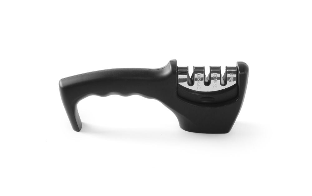 HENDI kniv sharpener, HENDI, svart, 200x46x(H)75mm