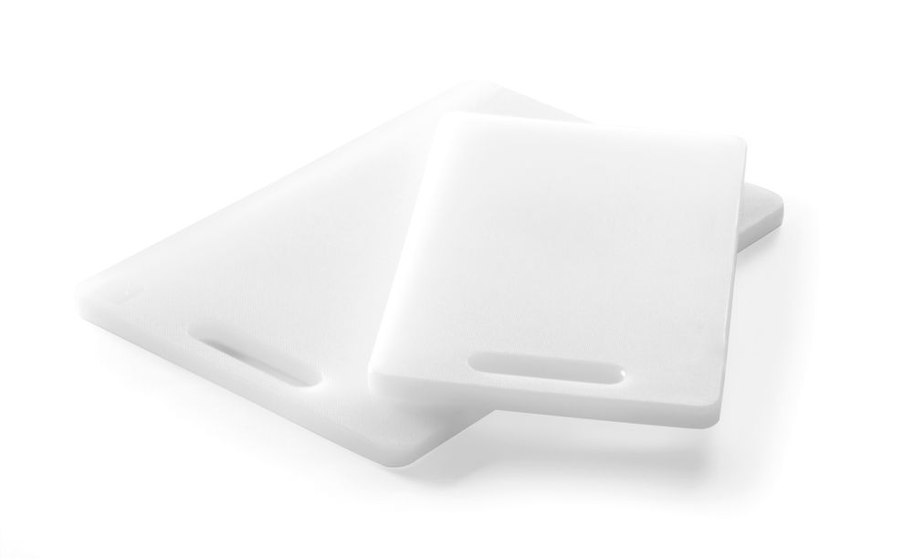 HENDI skärbräda med handtag, HENDI, vit, 250x150mm, rektangulär
