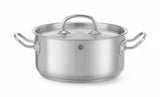 HENDI Stew pot low - med lock, HENDI, Kitchen Line, 1,4L, ⌀160x(H)75mm