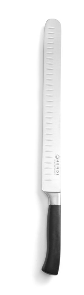 HENDI Ham/salmon kniv, HENDI, Profi Line, Granton indentations, svart, (L)430mm