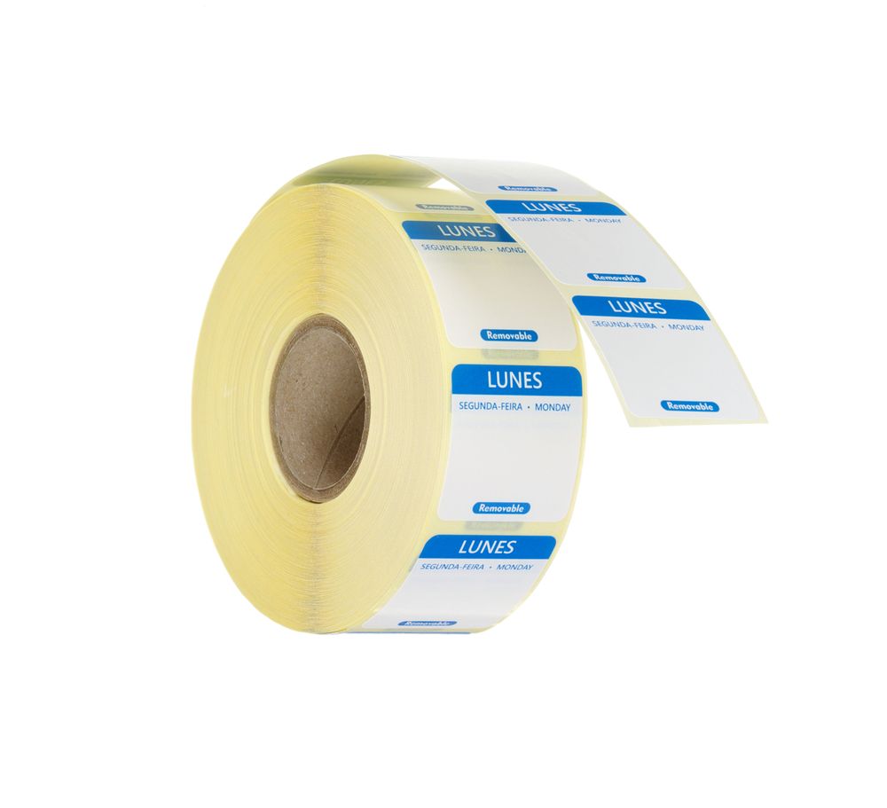 HENDI Daily food safety labels, multi-use, easy removable , HENDI, Monday, blå, 1000 pcs., 25x25mm