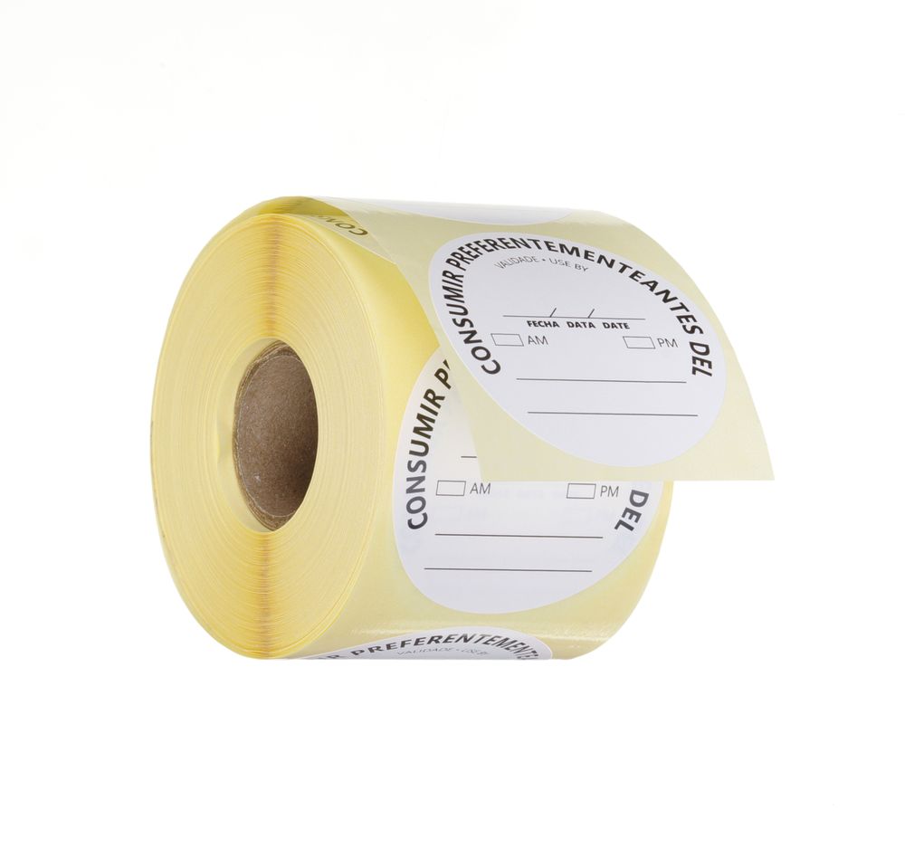 HENDI Food safety labels, multi-use, easy removable, “USE BEFORE”, HENDI, vit, 500 pcs., ⌀50mm