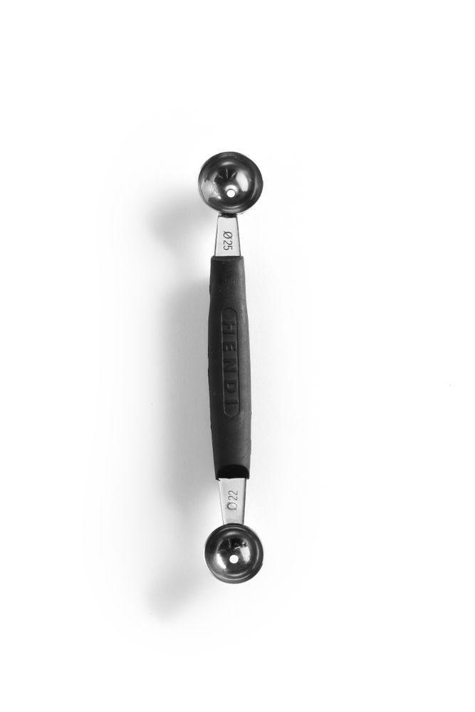 HENDI Melon scoop dubbel, HENDI, ø 22-25 mm, svart, (L)165mm