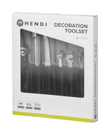 HENDI Decoration toolset - 6 pcs., HENDI, svart, 280x100x(H)50mm
