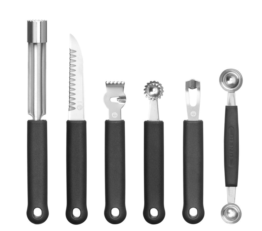 HENDI Decoration toolset - 6 pcs., HENDI, svart, 280x100x(H)50mm