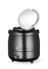 HENDI Soup kettle, HENDI, Kitchen Line, 8L, svart, 220-240V/400W, ⌀330x(H)363mm