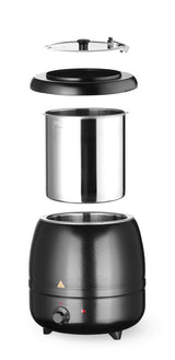 HENDI Soup kettle, HENDI, Kitchen Line, 8L, svart, 220-240V/400W, ⌀330x(H)363mm