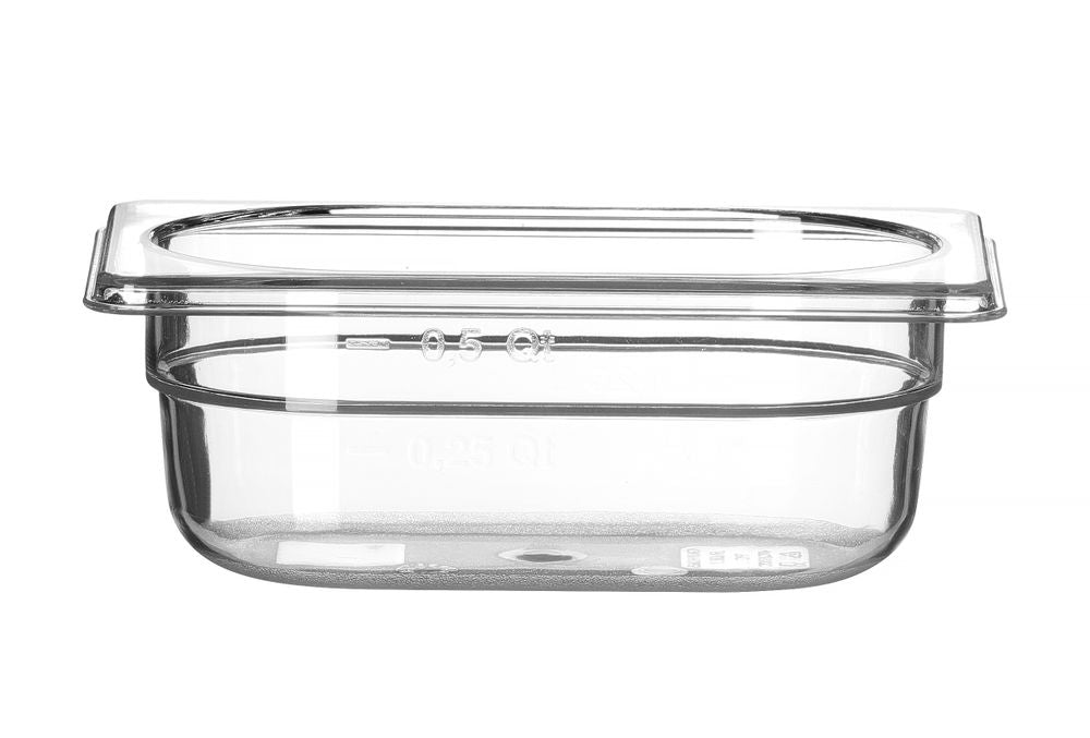 HENDI GN 1/9 behållare COOL, HENDI, COOL, GN 1/9, 0,6L, Transparent, 108x176x(H)65mm